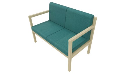 Banquette Noé 2 places avec accoudoirs